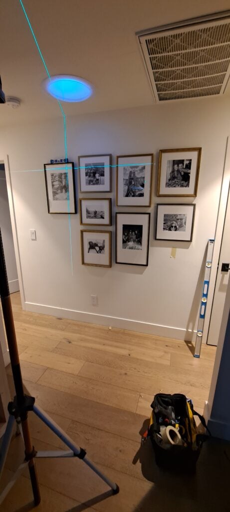 Family Photo Collage Installation in Sacramento